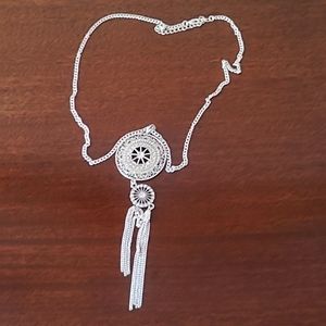 Circle tassel necklace